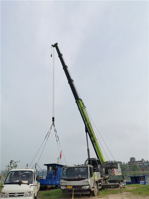 崇仁县桥梁建设吊装案例